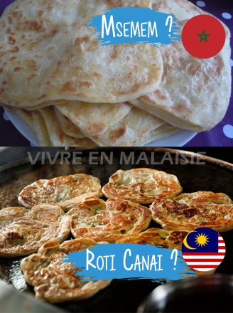 Roti canai and msemmem