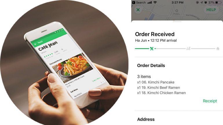 grab food online order