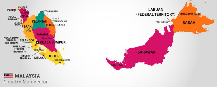 malaysia map
